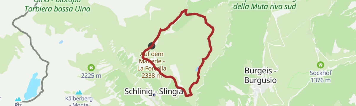 Route map: Tour panoramico Watles